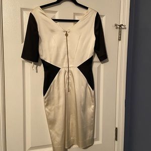 Antonio Melani Cream and black cocktail dress